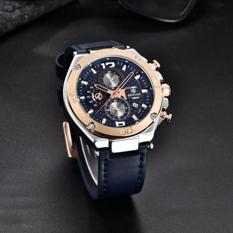 Quartz Multifunctionele Sport Chronograaf Horloge