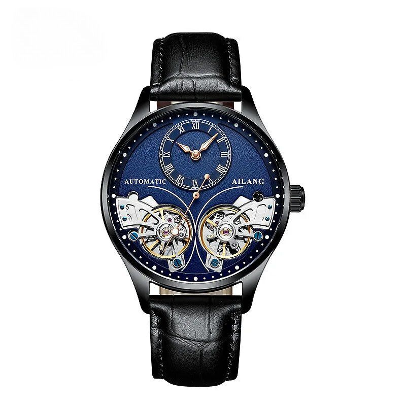 Dubbele Tourbillon Lichtgevend Mechanisch Horloge