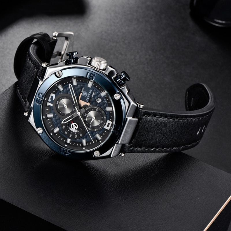 Quartz Multifunctionele Sport Chronograaf Horloge