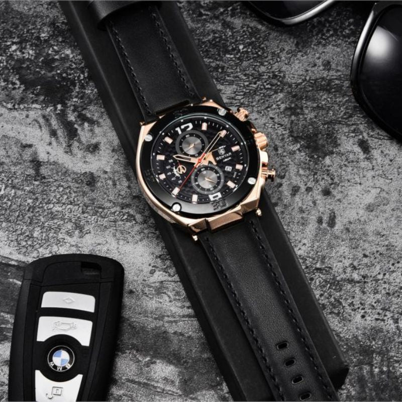 Quartz Multifunctionele Sport Chronograaf Horloge