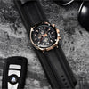 Quartz Multifunctionele Sport Chronograaf Horloge