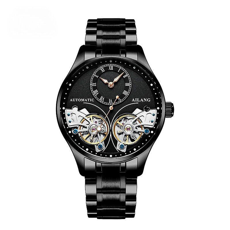 Dubbele Tourbillon Lichtgevend Mechanisch Horloge