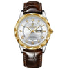 Luxe Leren Band Quartz Horloge