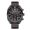 Luxe Waterdichte Chronograaf Sport Quartz Horloge