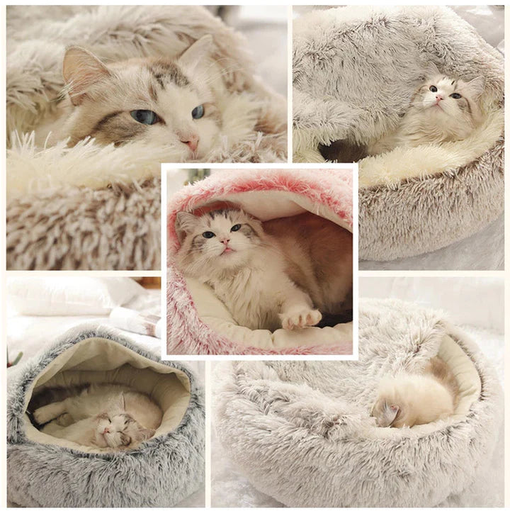 Cozy Paws - Rond en Verwarmend Bed voor Huisdieren