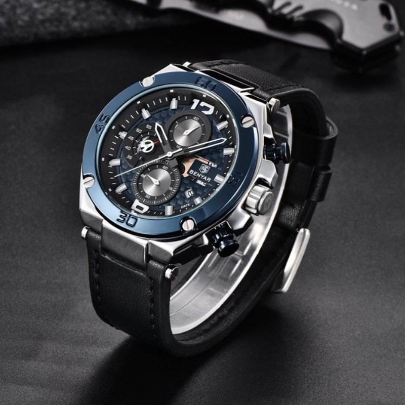 Quartz Multifunctionele Sport Chronograaf Horloge