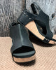 Melarey Mid Heel Wedge Sandals - Melarey Boutique