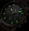 Luxe Leren Quartz Horloge