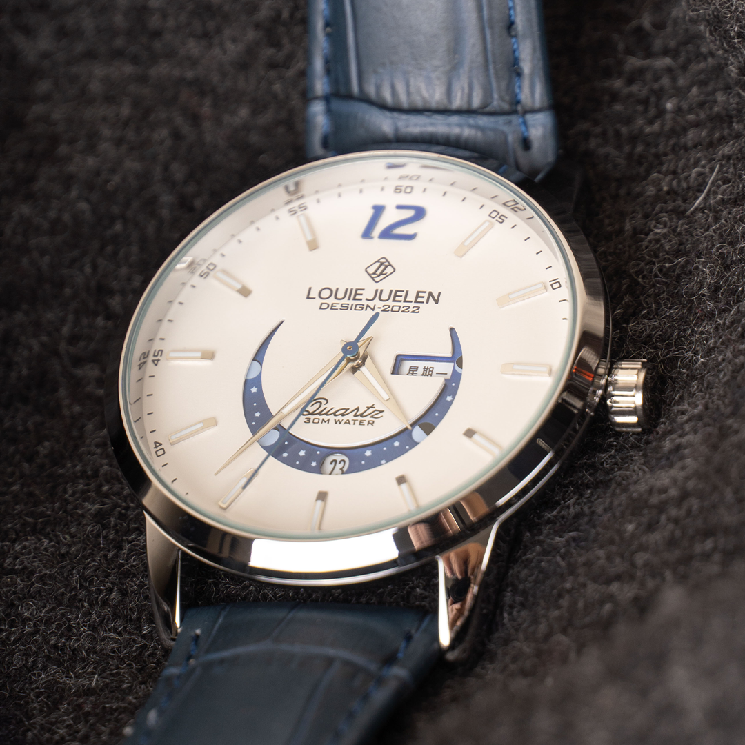 Elegante Maanfase Horloge