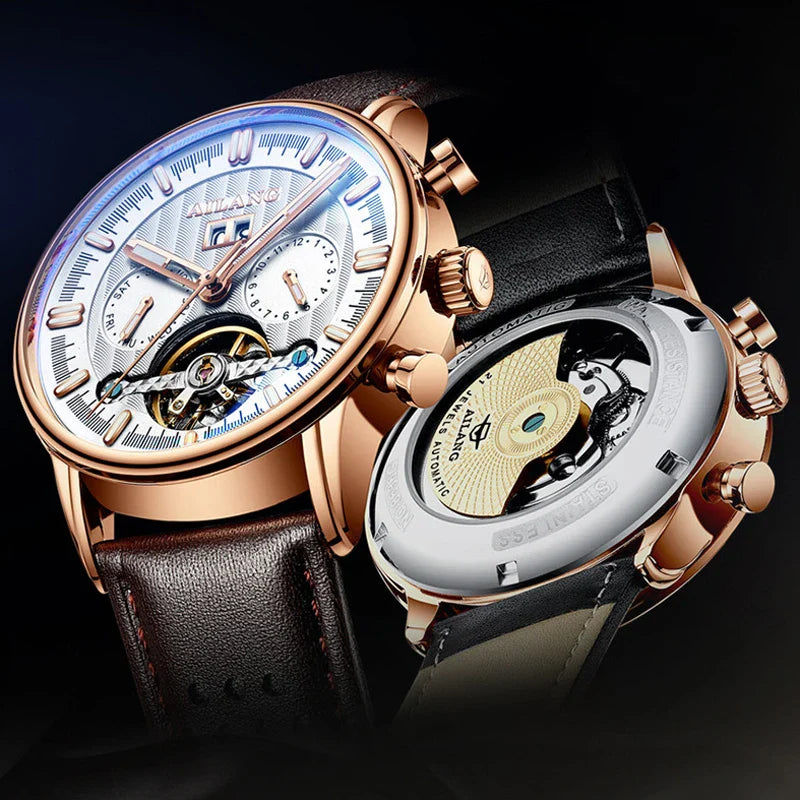 Modieuze Waterdichte Tourbillon Horloge