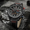 Luxe Waterdichte Chronograaf Sport Quartz Horloge