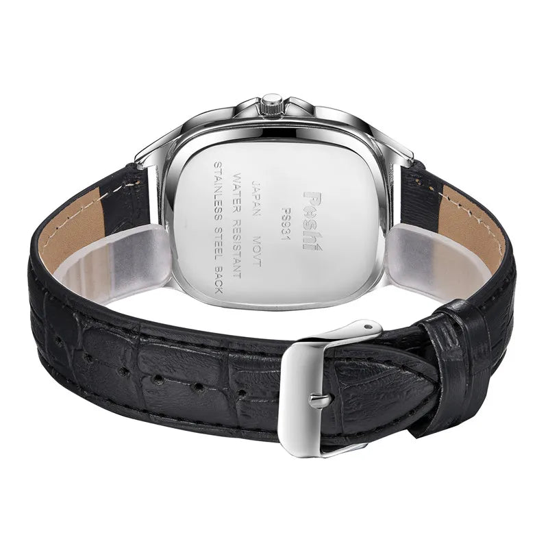 Mode Leren Band Quartz Horloge