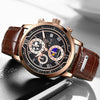 Premium Leren Band Chronograaf Horloge