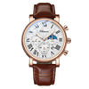 Luxe Leren Strap Quartz Horloge