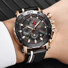 Luxe Militaire Stalen Quartz Horloge