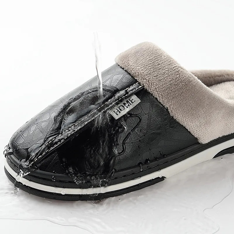 Unisex Waterdichte Leren Pantoffels