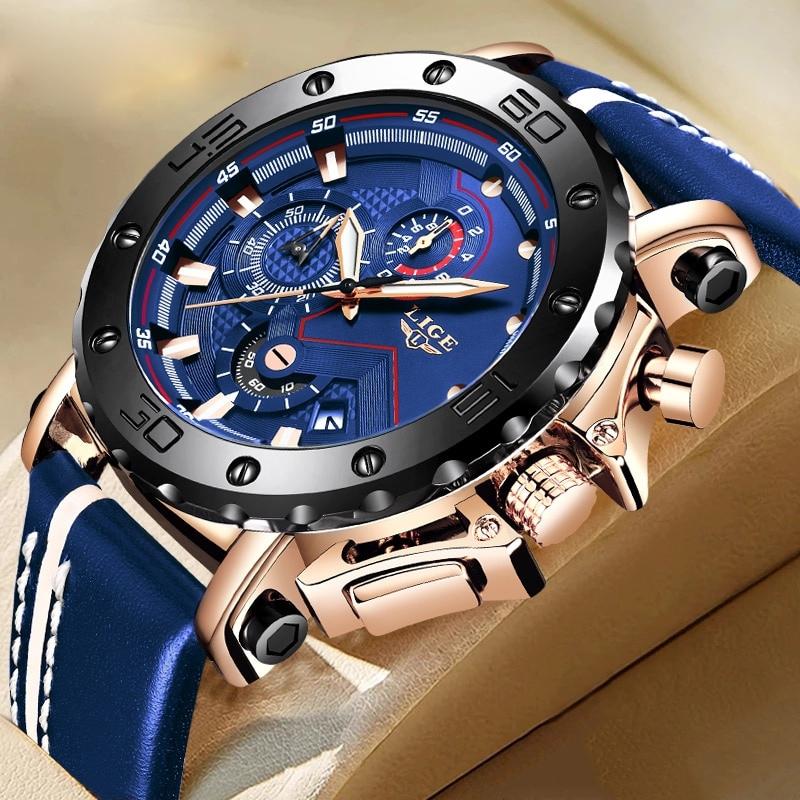 Luxe Militaire Stalen Quartz Horloge