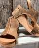 Melarey Mid Heel Wedge Sandals - Melarey Boutique
