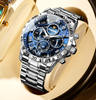 Luxe Chronograafhorloge met Leren Band