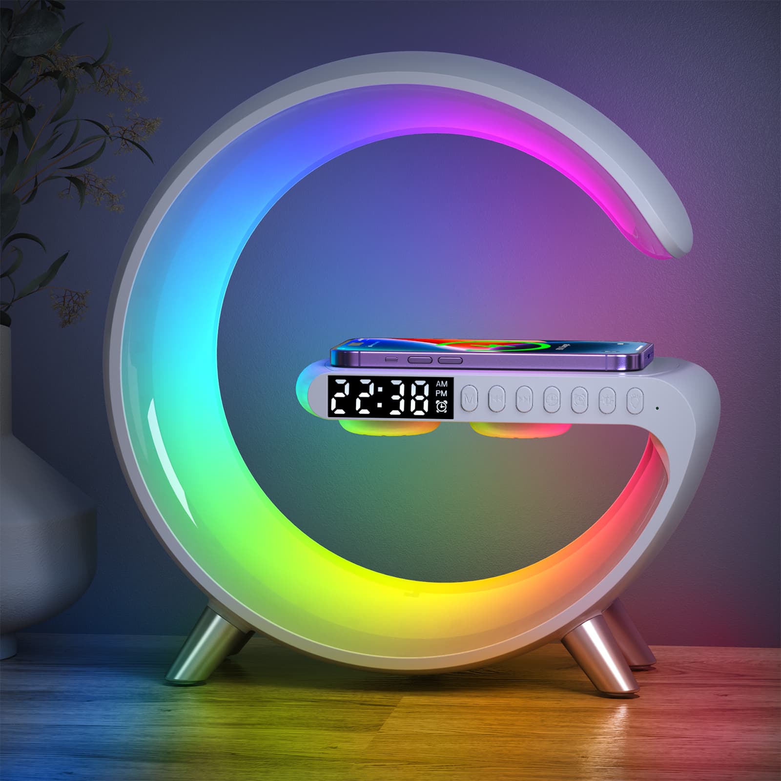 Bada™ - Slimme LED Draadloze Oplaadwekker