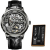 Leren Band Automatisch Mechanisch Horloge