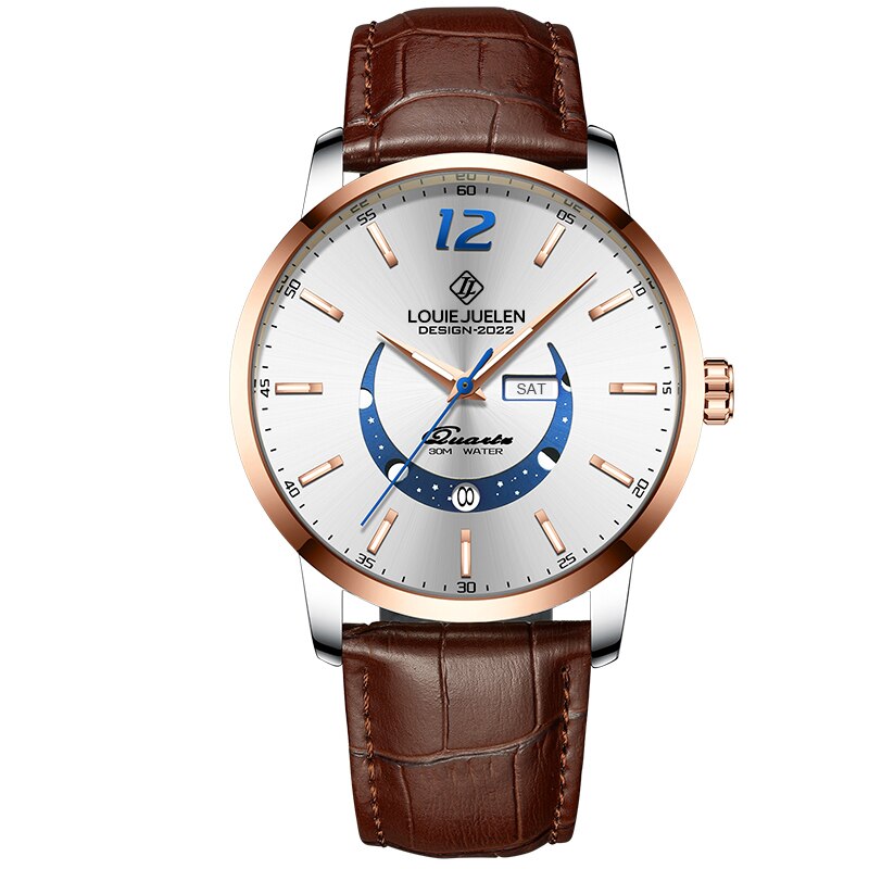 Elegante Maanfase Horloge