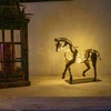 Metalen Hors Sculptuur - Handgemaakt