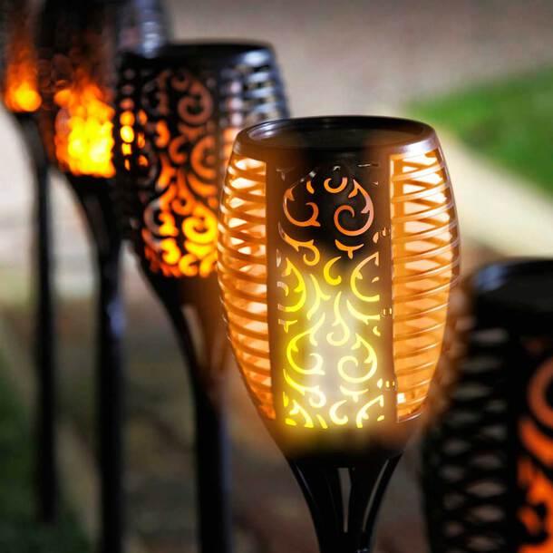 Solar Flame Torch | Garden Light | Waterproof - WestNest.in