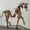 Metalen Hors Sculptuur - Handgemaakt