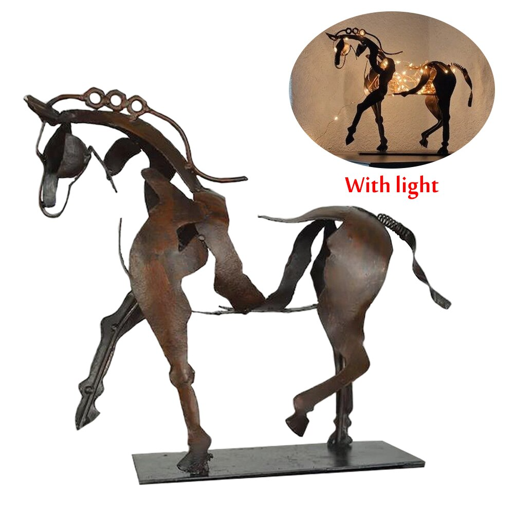 Metalen Hors Sculptuur - Handgemaakt