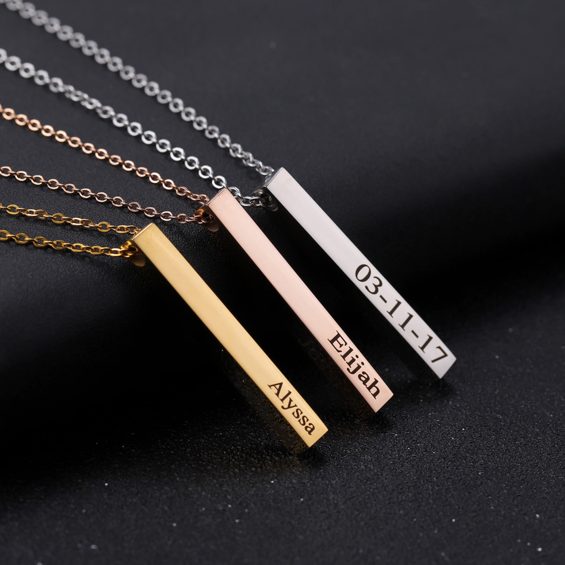 Belluxe 3D Gepersonaliseerde Ketting | Vrienden - Familie - Huisdieren - Datums