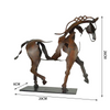 Metalen Hors Sculptuur - Handgemaakt
