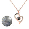 Love Gift™ - Hartketting Met Liefdesprojectie (I Love You In 100 Talen) (1+1 GRATIS)