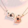 Love Gift™ - Hartketting Met Liefdesprojectie (I Love You In 100 Talen) (1+1 GRATIS)