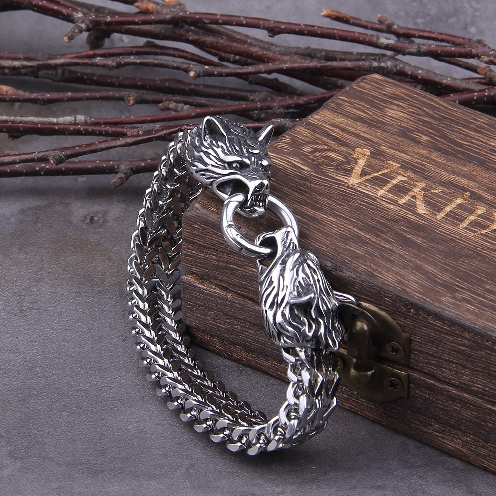 Rock Viking Wolf Charm Armband | PREMIUM 2020