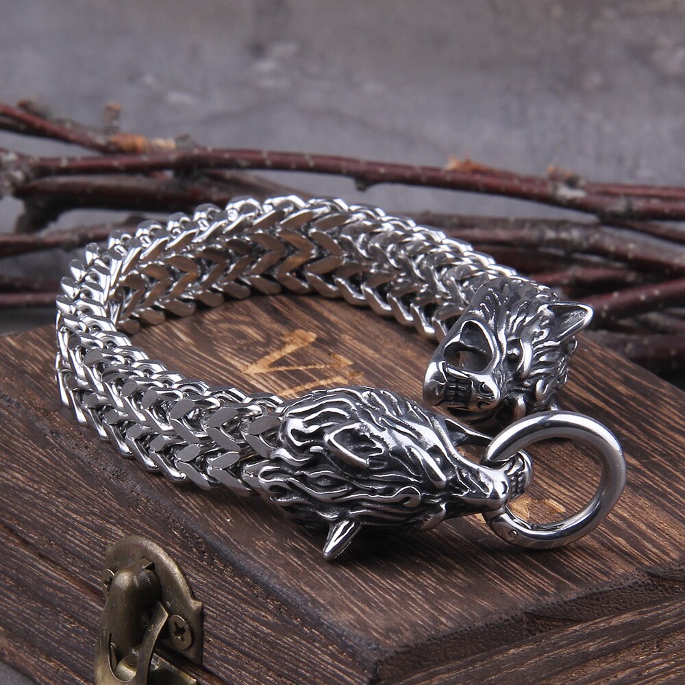 Rock Viking Wolf Charm Armband | PREMIUM 2021