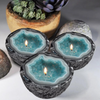 Geode Candle® | 3 Stuks Stijlvolle Waterdichte Edelsteenkaars