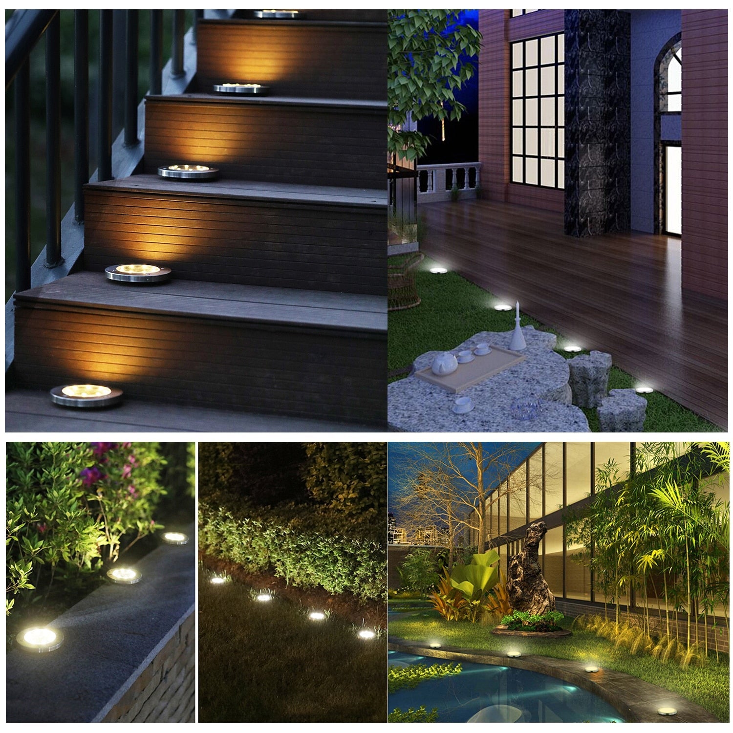 Light Shine™ - Draadloze LED Solar Tuinlampen Deluxe 8 LEDS