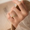 Viadore™ - S925 Olijftak Ring +1 Gouden Ring GRATIS!