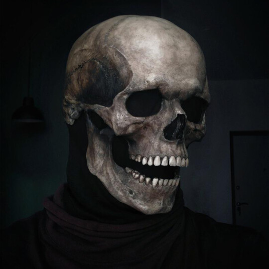 Death Face™ - Skullmaske Med Fuldt Hoved