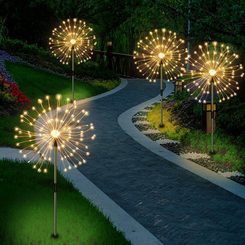 Waterdichte Zonne Garden Vuurwerk Lamp Belleza