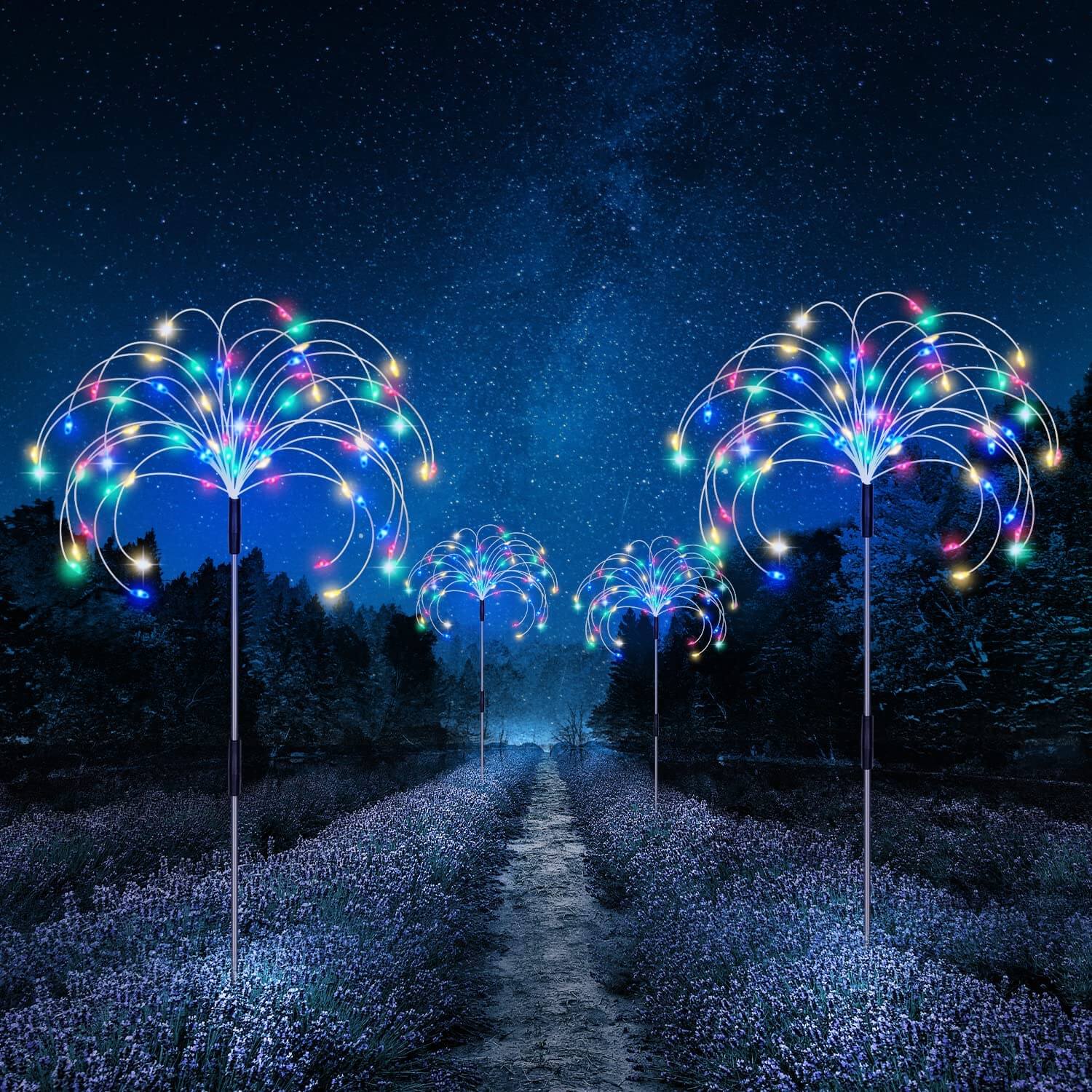 Waterdichte Zonne Garden Vuurwerk Lamp Belleza