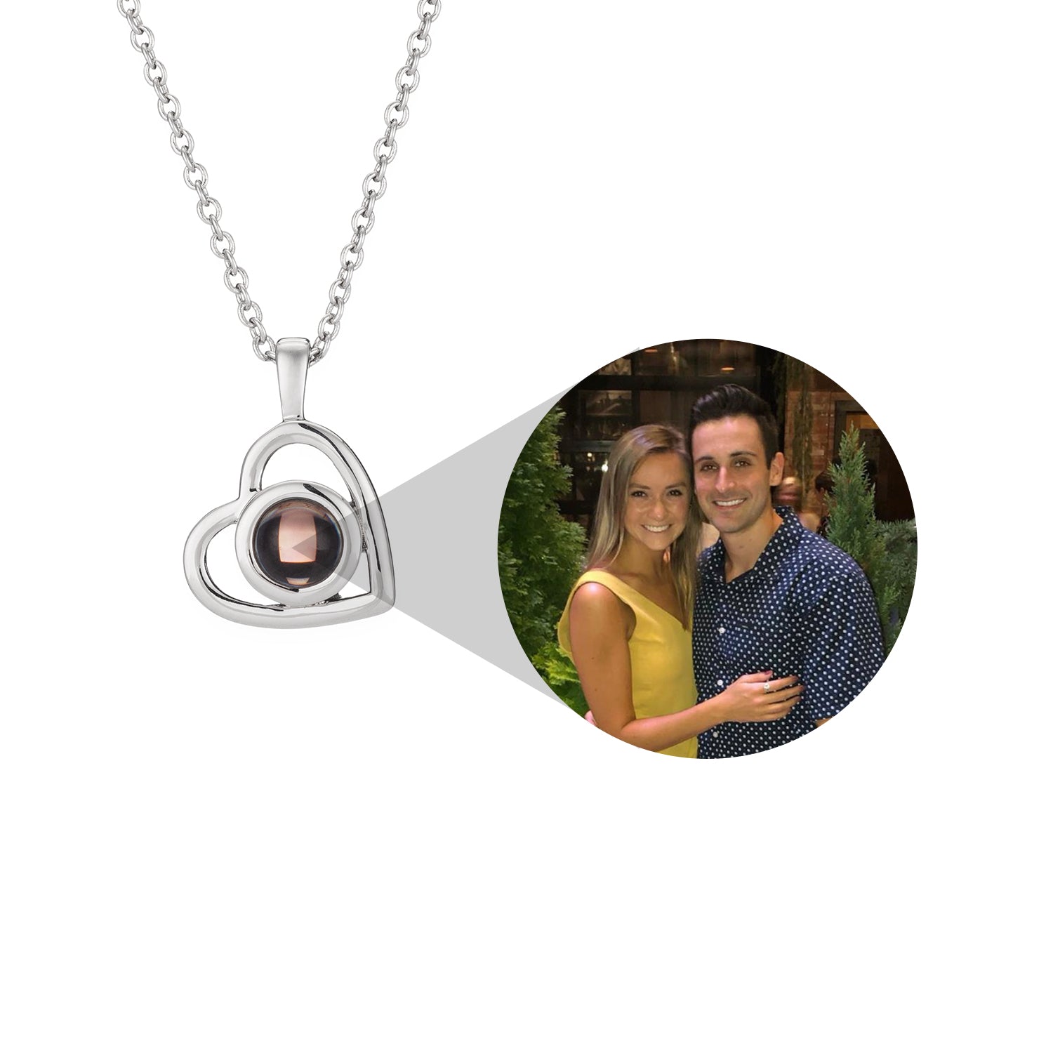 Special Gift™ - Gepersonaliseerde Hartfoto Ketting