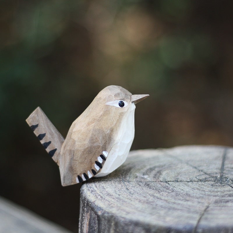 FLUROXO - handgemaakte houten vogels