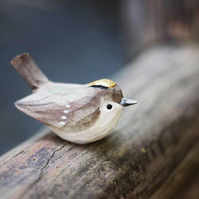 FLUROXO - handgemaakte houten vogels